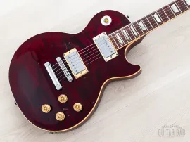 Б/У электрогитара Gibson Les Paul Standard 1996, флейм-топ, корпус из одного куска, 100% оригинал, с кейсом