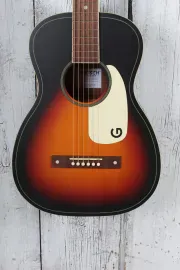Jim Dandy Parlor Acoustic Guitar 24 Inch Scale Rex Burst Finish
