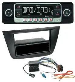 Dietz USB DAB MP3 Bluetooth Autoradio für Seat Toledo Altea ab 05 schwarz