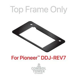 ProX XZF-DJREV7BLPLATE DJ Control Tower Face Plate for REV7 in Black idjnow