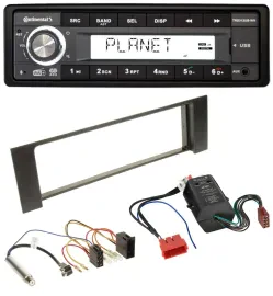 Continental USB 1DIN AUX DAB MP3 Autoradio für Audi A4 B6 00-04 Bose Aktivsystem