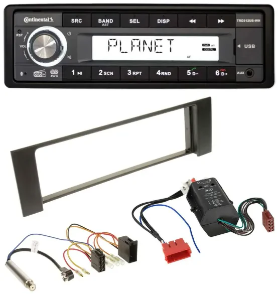Continental USB 1DIN AUX DAB MP3 Autoradio für Audi A4 B6 00-04 Bose Aktivsystem