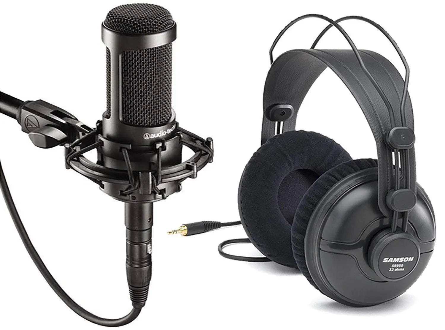 Audio-Technica AT-2035 Microphone and Headphone Package