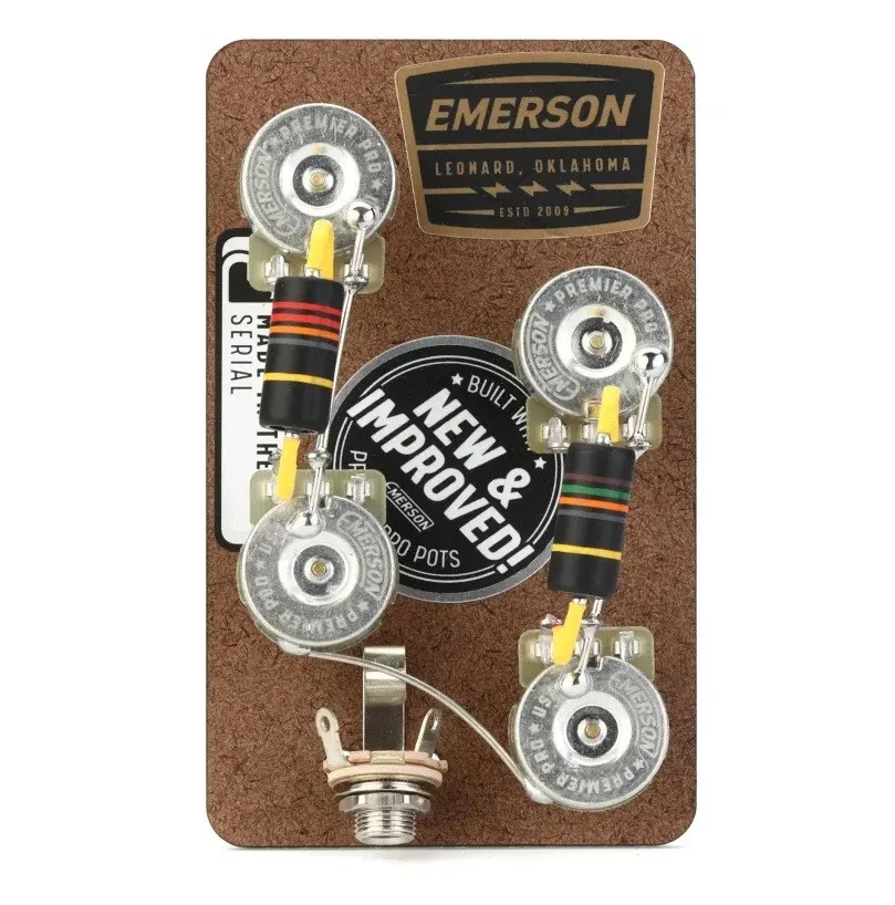 Emerson Custom USA Prewired Kit for Gibson Les Paul with Long Shafts