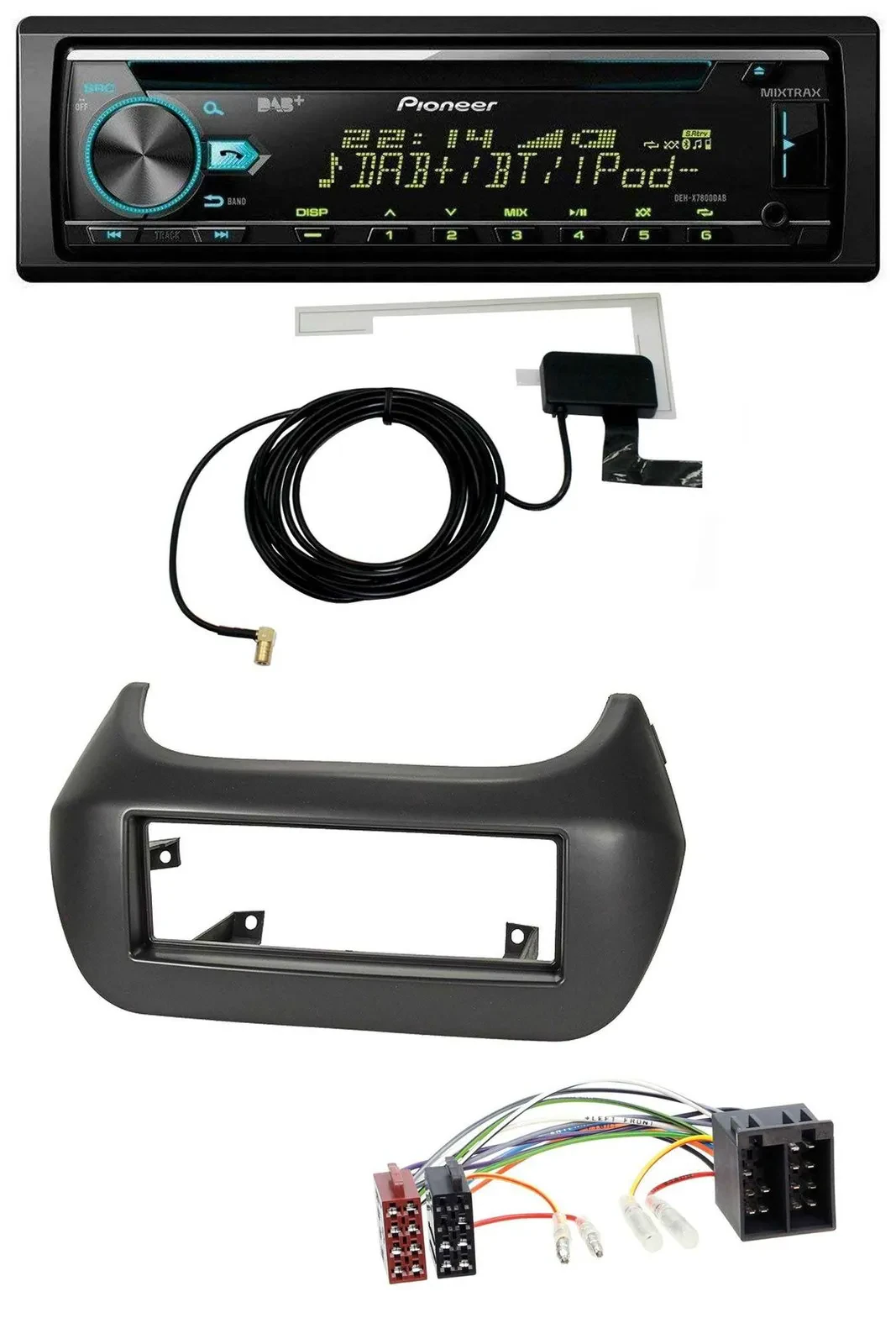 Pioneer MP3 AUX CD USB DAB Autoradio für Fiat Fiorino Qubo Citroen Nemo Peugeot