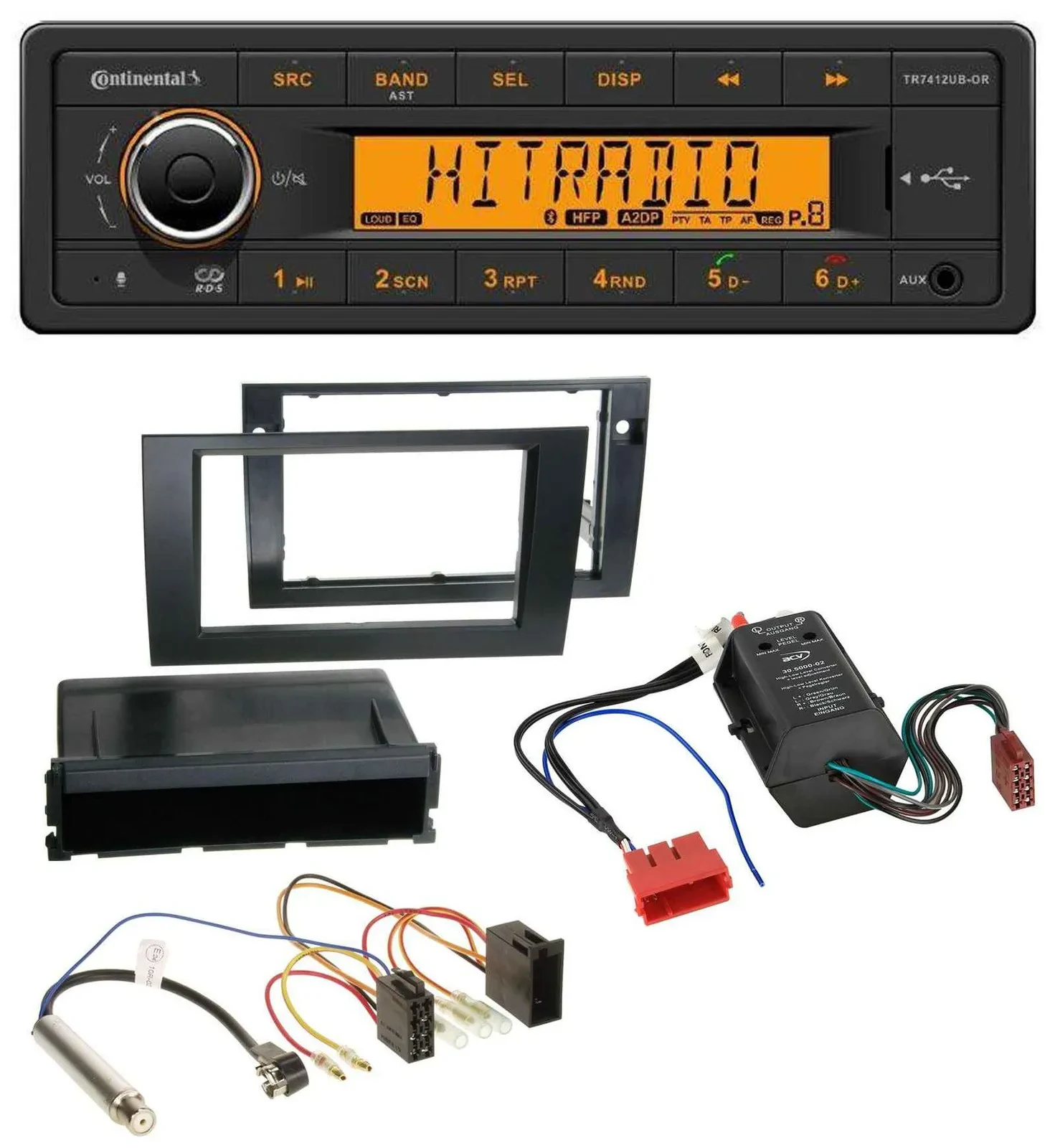 Continental MP3 Bluetooth AUX USB Autoradio für Audi A4 B6 B7 00-08 Symphony Bos