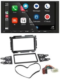 JBL USB 2DIN MP3 Bluetooth AUX Autoradio für Honda HR-V (RU, ab 2015)