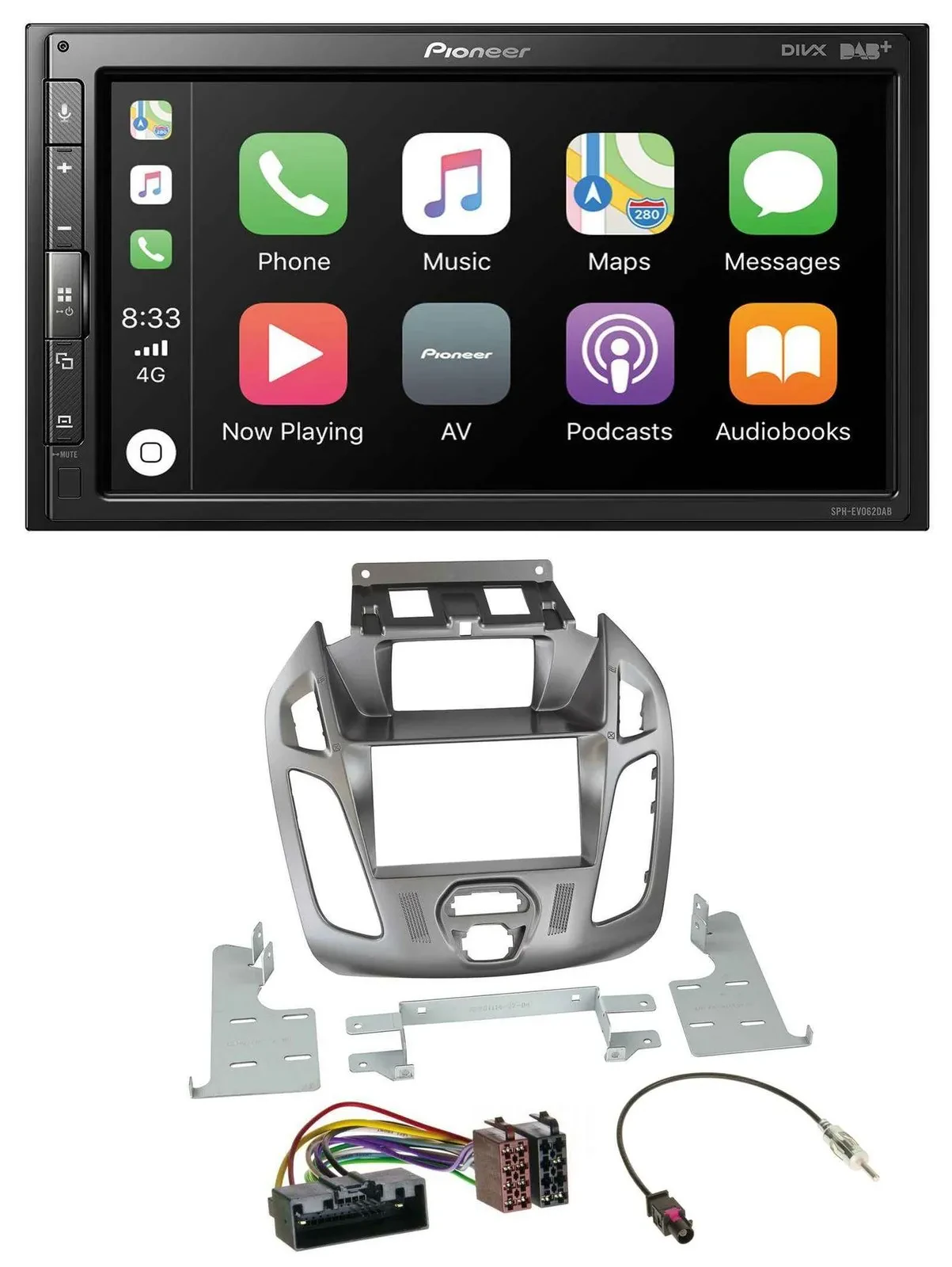 Автомагнитола Pioneer 2DIN, USB, Bluetooth, DAB, для Ford Transit 2012–2018