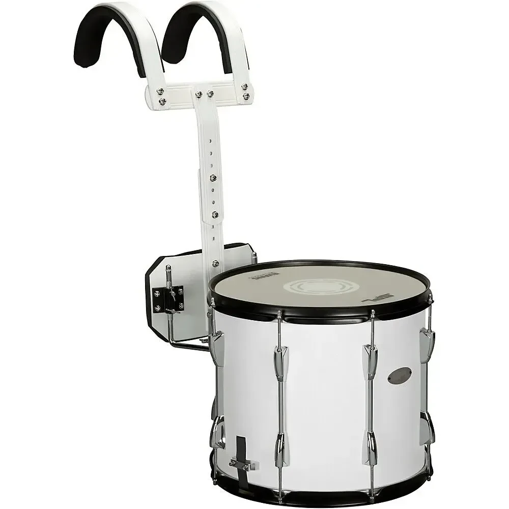 Маршевый барабан Sound Percussion Labs Marching Snare Drum with Carrier 14x12 White
