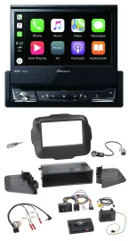 Pioneer DVD Bluetooth DAB USB Lenkrad Autoradio für Jeep Renegade ab 2015