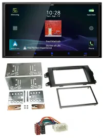 JVC USB Bluetooth 2DIN DAB MP3 Autoradio für Fiat Sedici Suzuki SX 4 ab 06