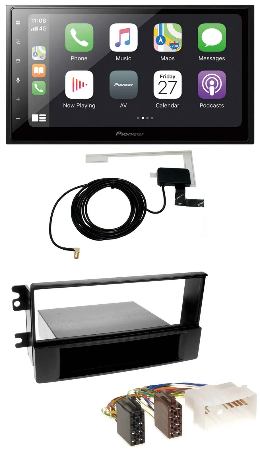 Pioneer USB MP3 2DIN Bluetooth DAB Autoradio für Kia Sportage II 2005-2009