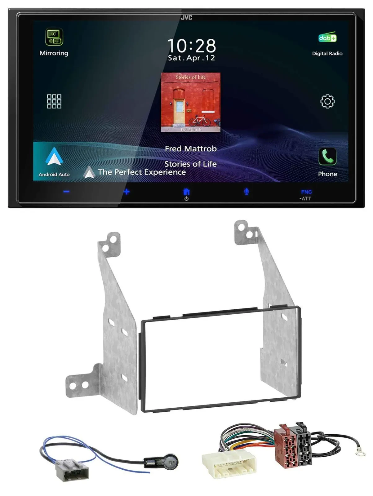 JVC USB Bluetooth 2DIN DAB MP3 Autoradio für Nissan Pathfinder 07-13