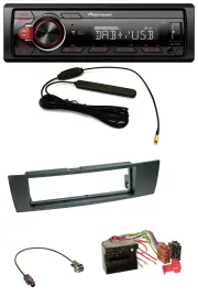 Автомагнитола Pioneer 1-DIN DAB MP3 USB AUX для BMW 1er E87, 3er E90, X1 E84, Z4 E89