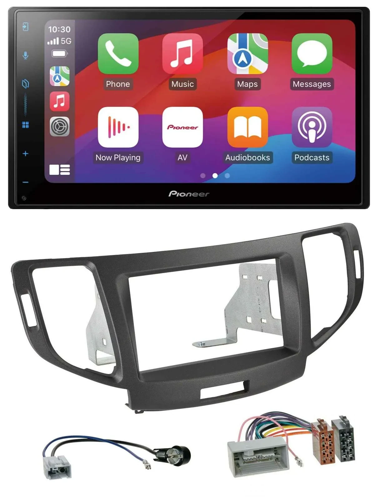 Автомагнитола Pioneer 2 DIN, DAB, USB, MP3, Bluetooth, для Honda Accord (с 2011), антрацит