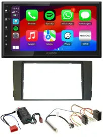 Kenwood MP3 USB DAB 2DIN Bluetooth Autoradio für Audi A6 01-05 C5 Bose Aktivsyst