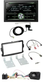 Автомагнитола Pioneer 2-DIN, CD/USB, Bluetooth, DAB, для Dacia (с 2012), черный глянец