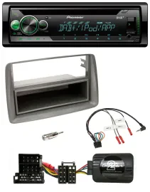 Автомагнитола Pioneer USB/MP3/CD, DAB, поддержка управления с руля, для Alfa Romeo GT/147, серебристая
