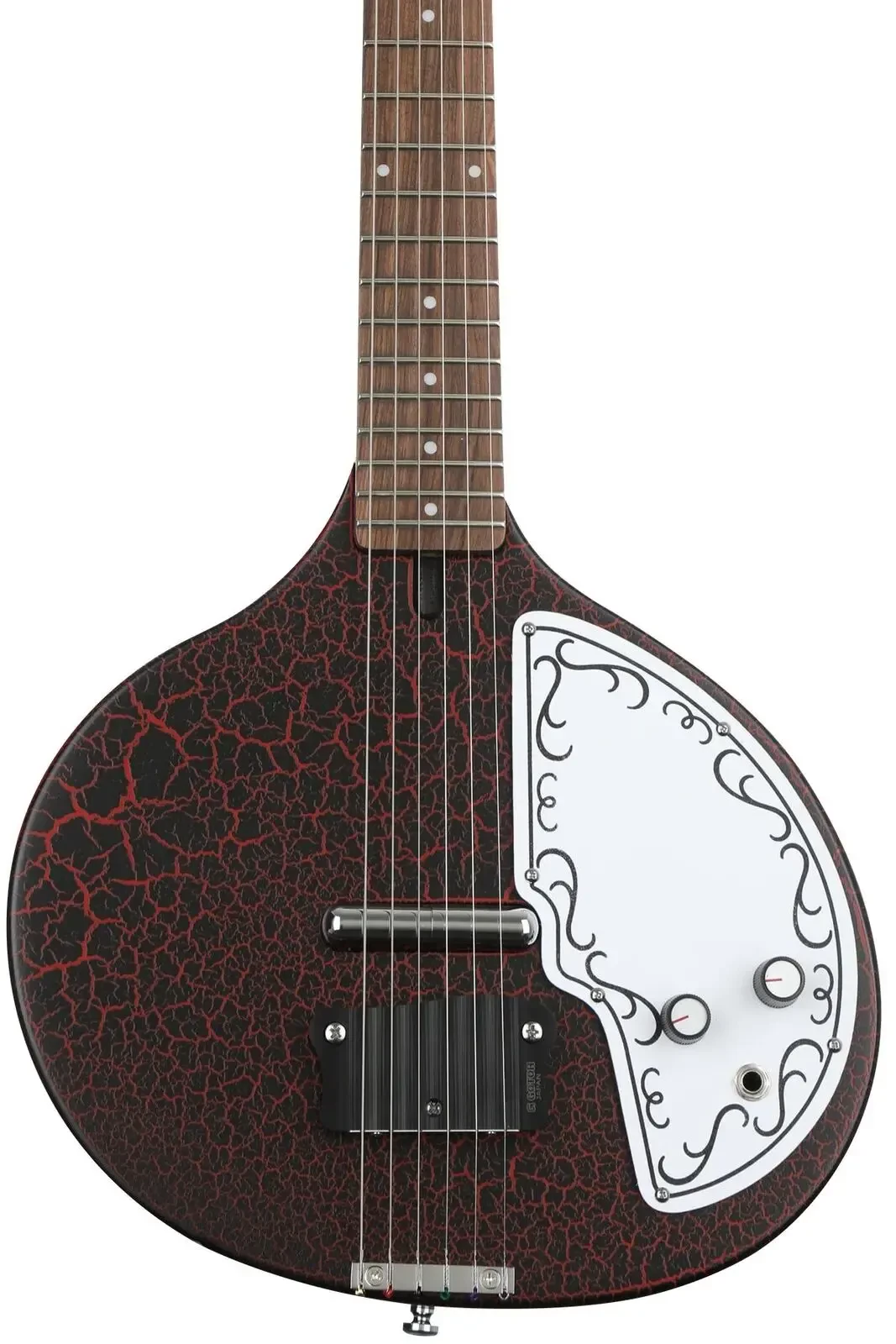 Электрогитара Danelectro Baby Sitar Red Crackle