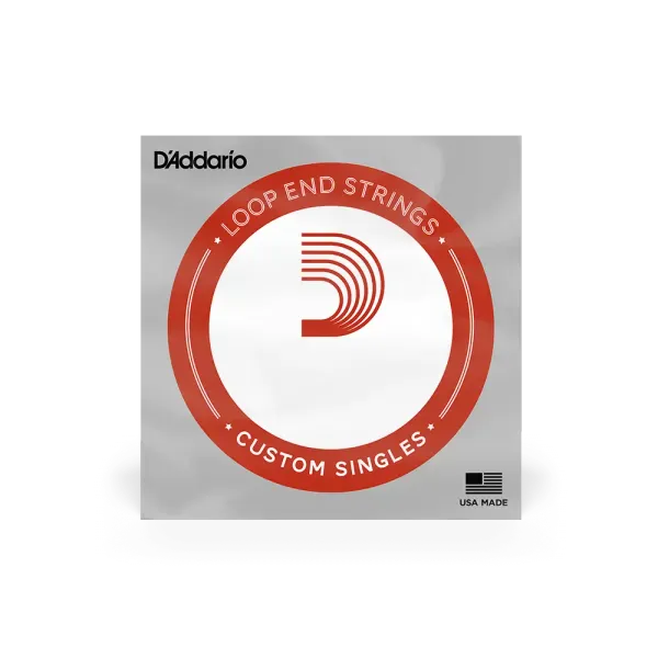 Одиночная струна для народных инструментов D'Addario LE023PB Loop End Phosphor Bronze Wound 023