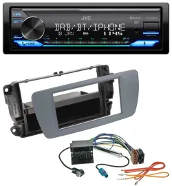 JVC Bluetooth DAB USB MP3 Autoradio für Seat Ibiza (ab 08) conemaragrau