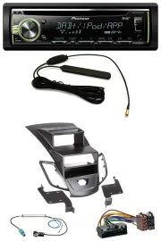 Автомагнитола Pioneer CD/MP3/USB/DAB/AUX для Ford Fiesta 2010–2017, черный