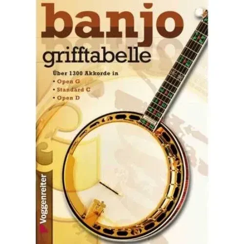 Учебное пособие Voggenreiter Grifftabelle Für Banjo