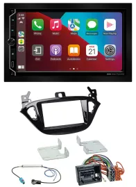 ESX 2DIN DAB USB MP3 Bluetooth Autoradio für Opel Adam ab 13 Corsa E ab 15