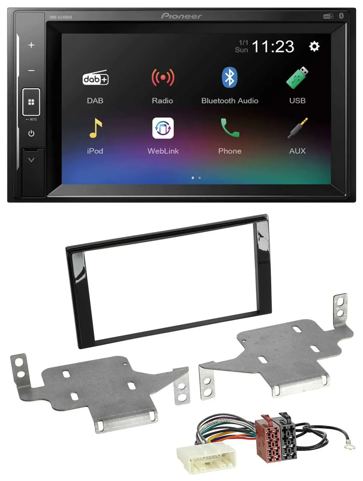 Автомагнитола Pioneer 2DIN, DAB, Bluetooth, USB, MP3, для Nissan Juke (с 2014)