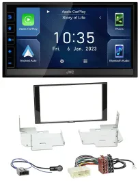 JVC DAB Bluetooth MP3 USB 2DIN Autoradio für Nissan Micra Note ab 2013