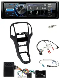 JVC Bluetooth Lenkrad USB DAB Autoradio für Opel Astra J 2009-2016 Perl schwarz