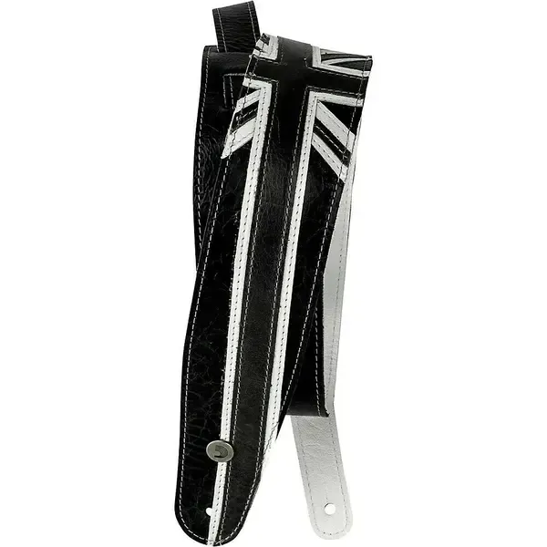 Ремень для гитары D'Addario 25PRL04 Planet Waves Premium, Union Jack Black/White