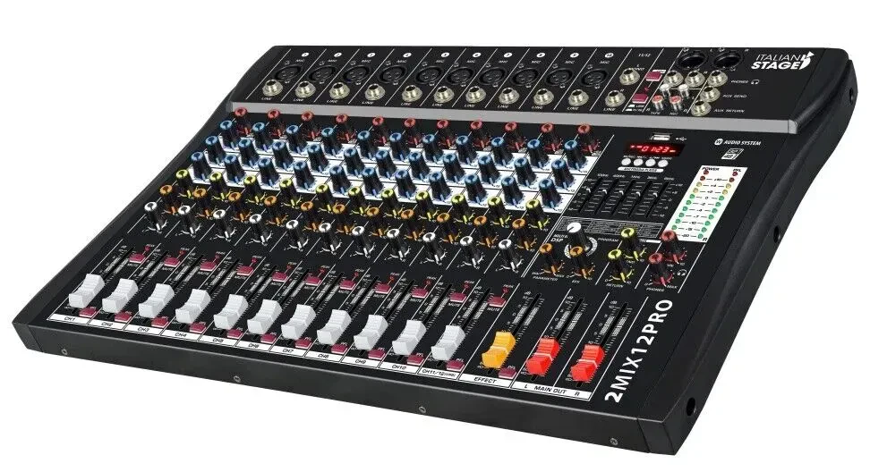 Аналоговый микшер Italian Stage 2MIX12PRO 12-канальный, компактный