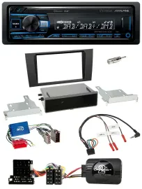 Alpine USB Bluetooth DAB Lenkrad Autoradio für Audi A4 B5 1999-2001 Aktivsystem