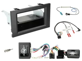 Radioset Lenkradadapter DIN Autoradio für Mercedes Actros 2011-2014 schwarz