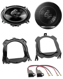 Pioneer 3-Wege 13cm 250Watt Lautsprecher für Opel Corsa B C Tigra Ablage Auto Bo
