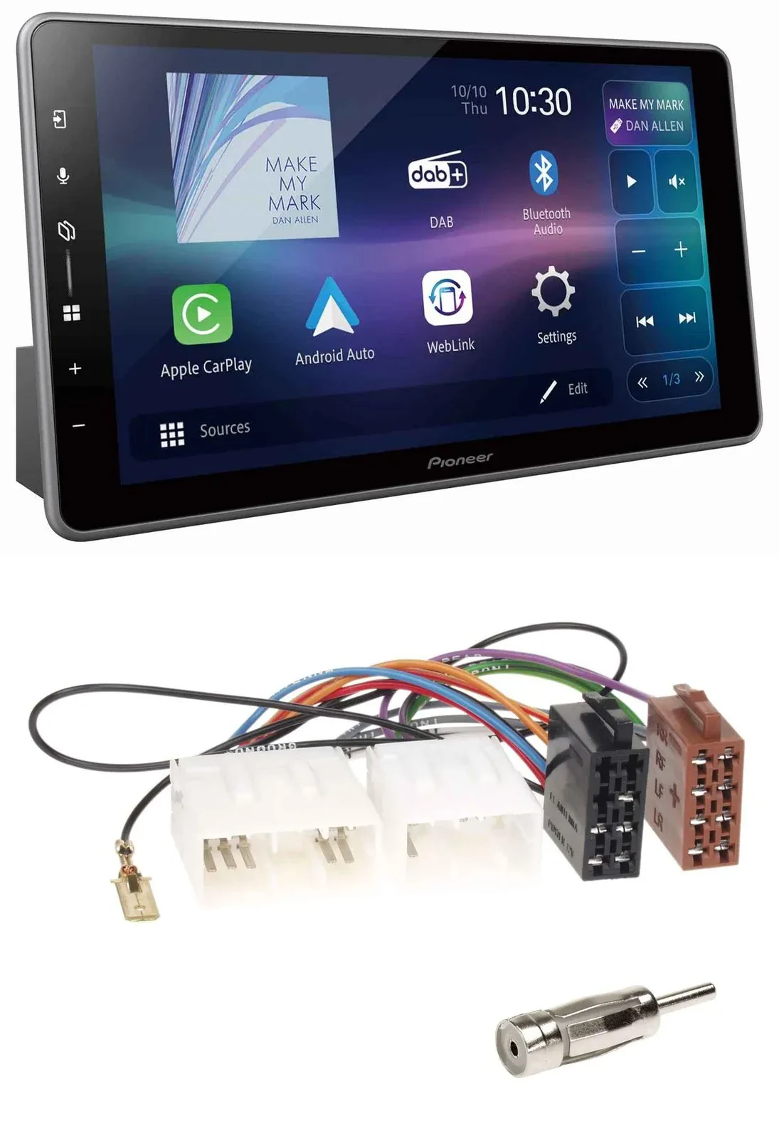 Pioneer Bluetooth USB DAB MP3 Autoradio für Mazda MX-5 (1989-2000)