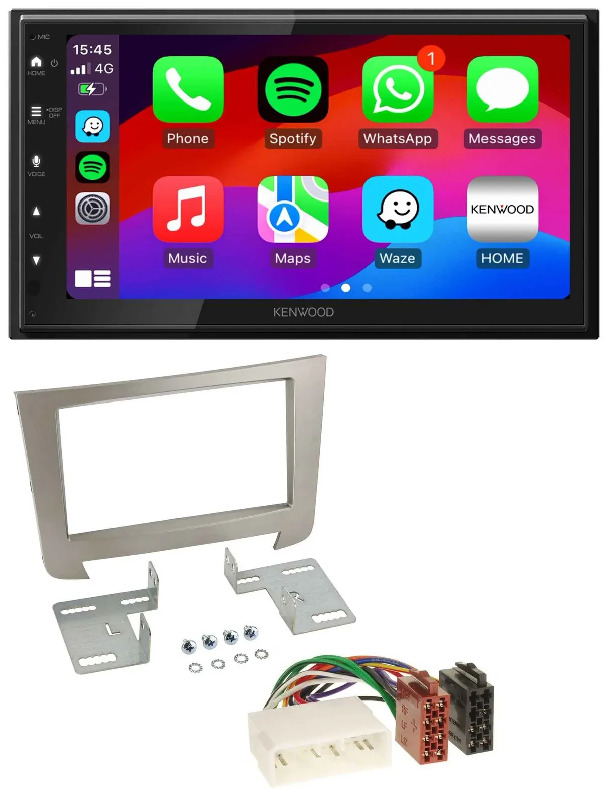 Kenwood MP3 USB DAB 2DIN Bluetooth Autoradio für SSangYong Rexton ab 2013