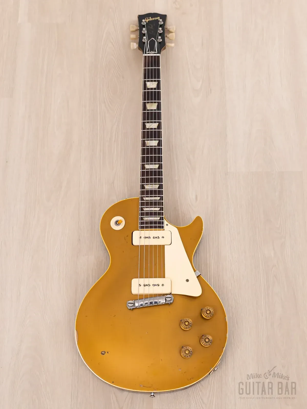 Электрогитара Gibson Les Paul Standard P90 Goldtop w/case USA 1954