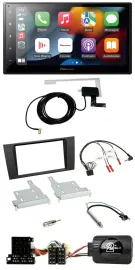 Pioneer Lenkrad USB Bluetooth DAB 2DIN Autoradio für Audi A4 1999-2001