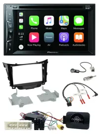 Pioneer Lenkrad USB DVD Bluetooth DAB 2DIN Autoradio für Hyundai I30 ab 2017