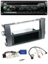 Автомагнитола Pioneer CD, USB, MP3, DAB для Toyota Auris 2011–2012, антрацит-серый