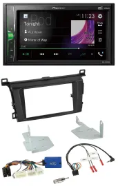 Pioneer 2DIN Lenkrad DAB USB Bluetooth Autoradio für Toyota RAV 4 ab 2013
