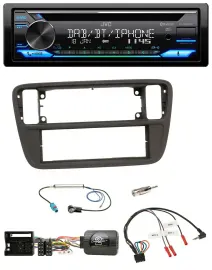 JVC Bluetooth Lenkrad USB DAB CD Autoradio für VW Up AA AAN 11-16 schwarz