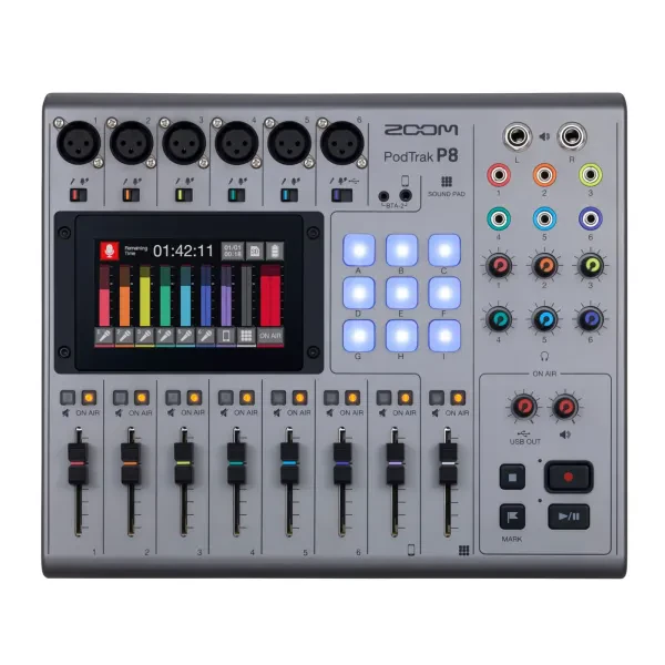 Zoom PodTrak P8 Podcasting Recorder