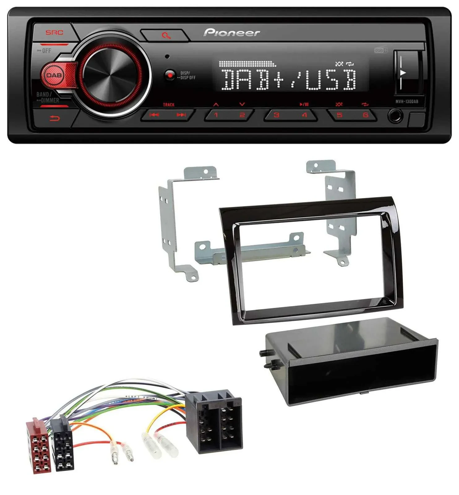 Автомагнитола для Fiat Ducato/Citroen Jumper 2006–2011 Pioneer 1DIN, DAB, USB, AUX, MP3