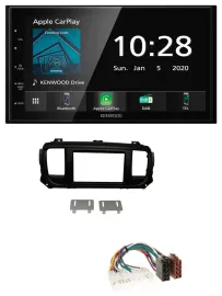 Kenwood Bluetooth MP3 DAB USB 2DIN Autoradio für Toyota Proace Verso ab 2016