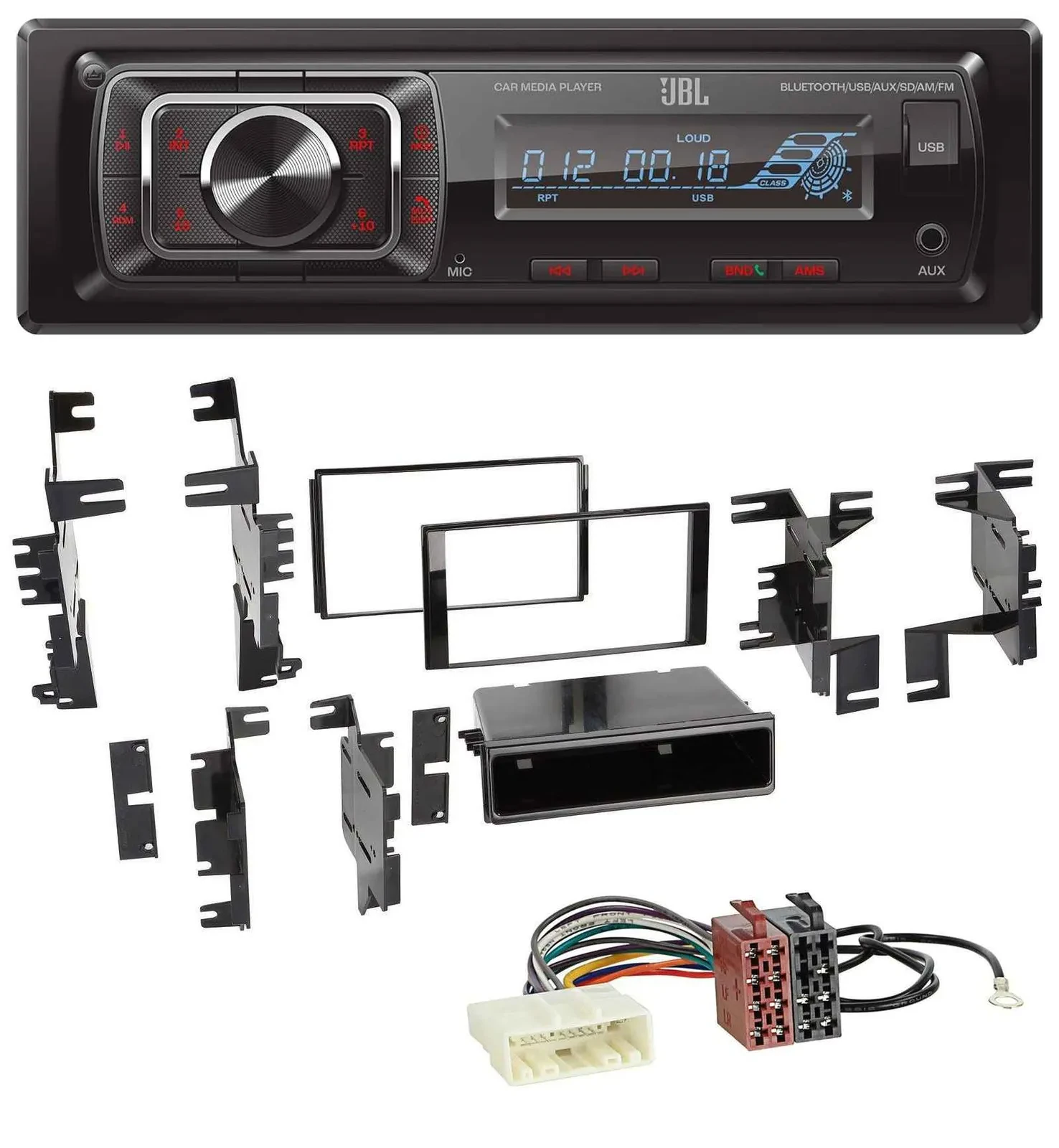 Автомагнитола JBL SD/AUX/MP3/USB/Bluetooth для Nissan Quest/Rogue с 2011, Titan с 2013