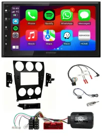 Kenwood Lenkrad USB DAB 2DIN Bluetooth Autoradio für Mazda 6 2006-2008