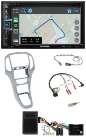 Alpine DAB TMC Bluetooth 2DIN USB Lenkrad Navigation für Opel Astra J ab 09 Plat
